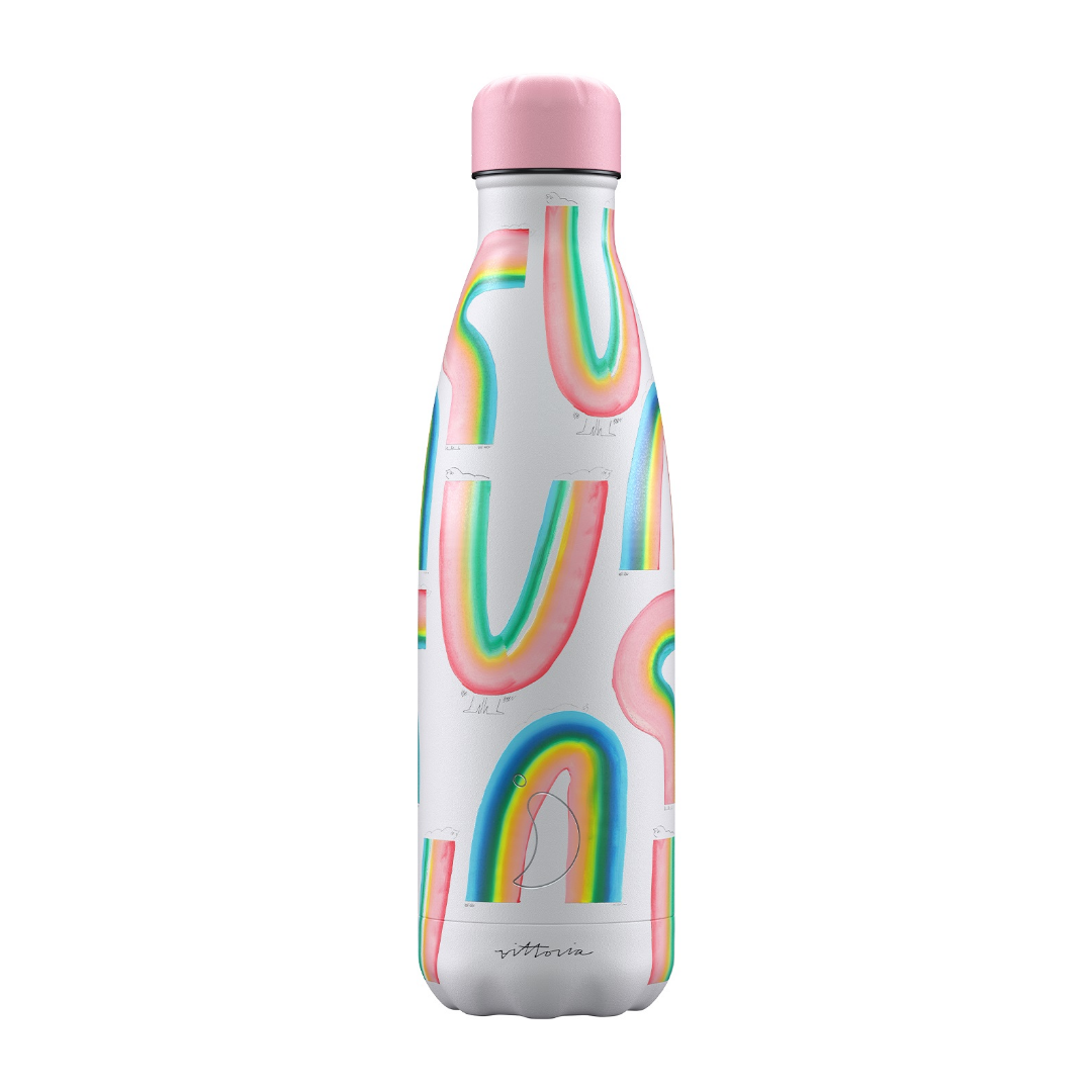Botella reutilizable chilly's arcoiris
